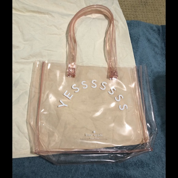 kate spade transparent bag